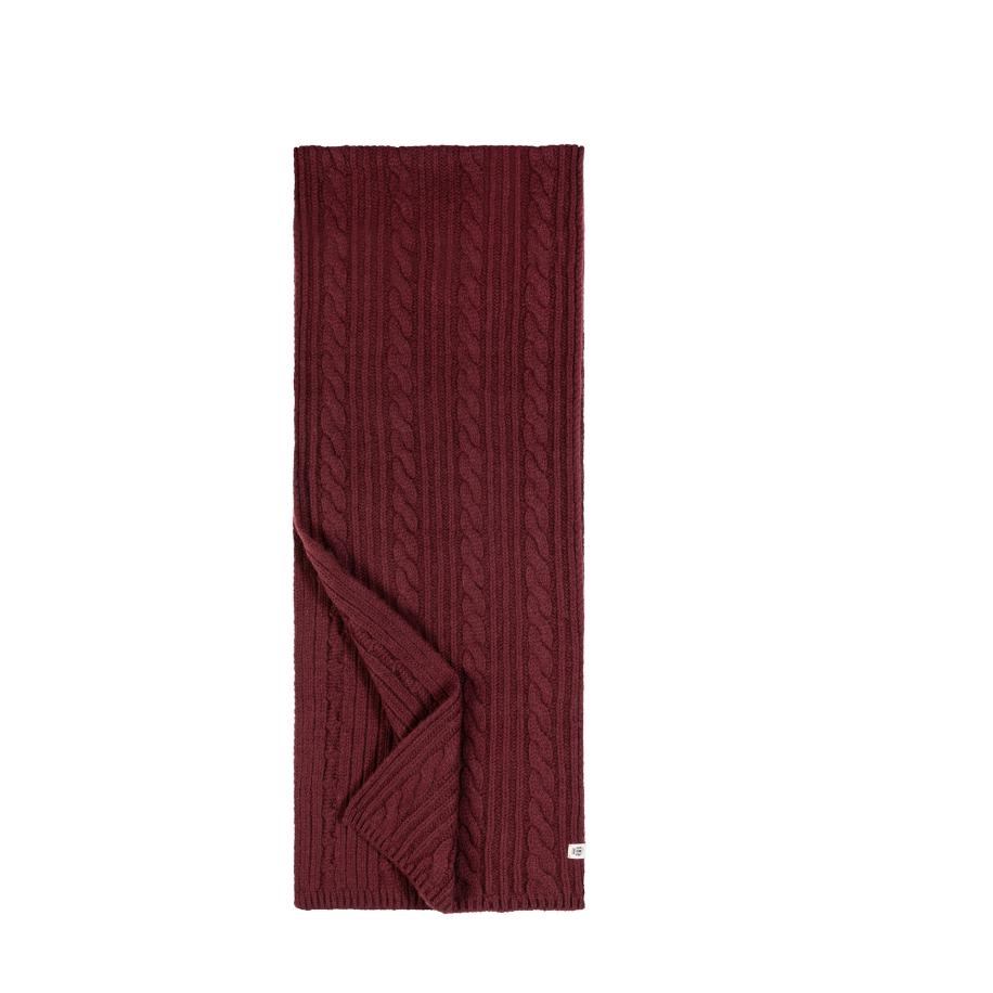 Roeckl Sjaal CABLED CHARM bordeaux / wijnrood / donkerrood Rood