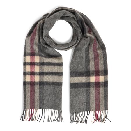 Finshley & Harding Sjaal beige / antraciet / donkergrijs / donkerroze