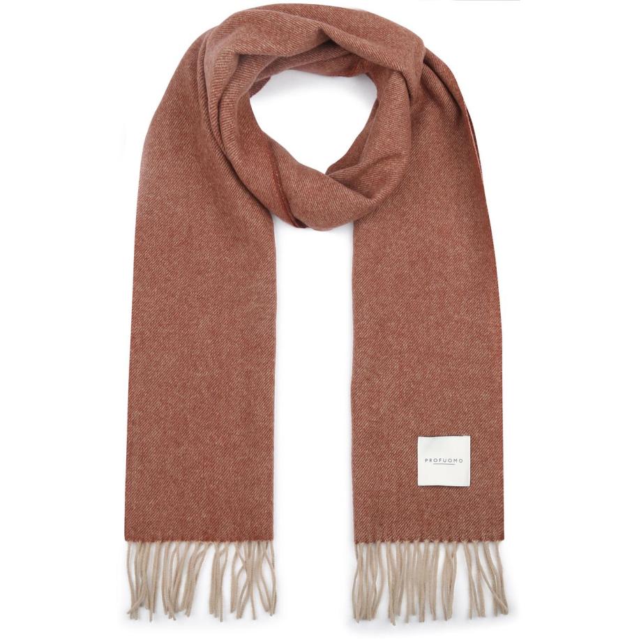 Profuomo Sjaal Lamswol Mahogany - Oranje