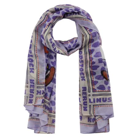CODELLO Sjaal PEANUTS lila / gemengde kleuren