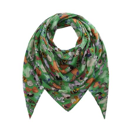 CODELLO Doek PEANUTS groen / gemengde kleuren