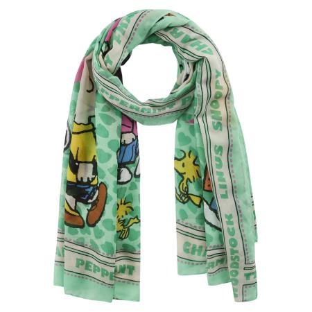 CODELLO Sjaal PEANUTS groen / gemengde kleuren