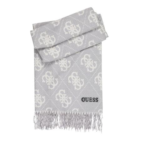 Guess GUESS Sjaal BOSTON JACQUARD 70X180 grijs / wit