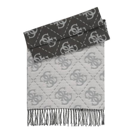 Guess GUESS Sjaal SCARF JACQUARD 40X180 grafiet / lichtgrijs