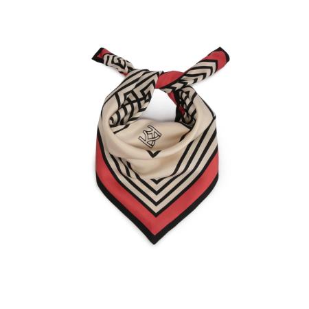 Kazar Kazar Doek beige / oranjerood / zwart