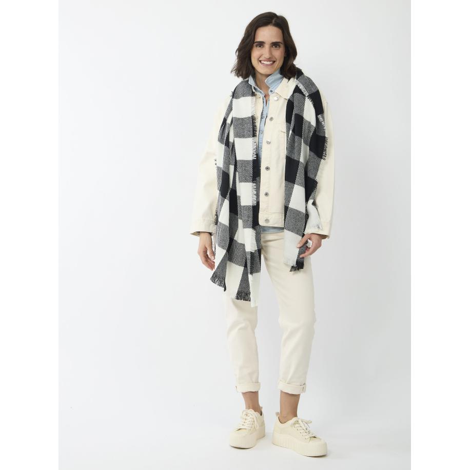 CODELLO Sjaal zwart / wit Zwart