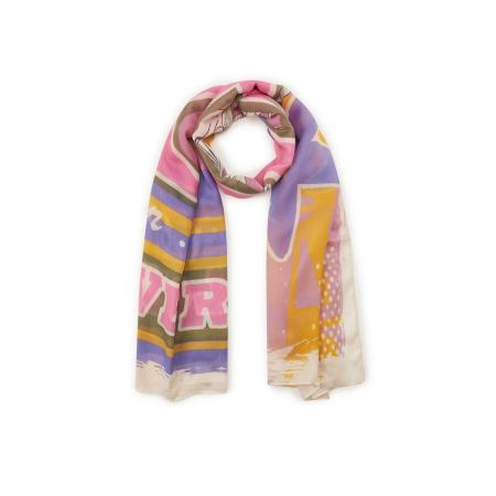 Codello CODELLO Sjaal donkergeel / donkergroen / donkerlila / rosa