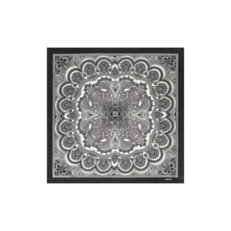 Roeckl Doek FINE PAISLEY grijs / zwart / wit