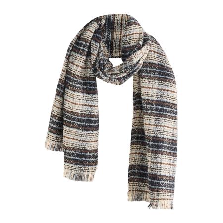 Next Sjaal beige / marine / lichtblauw / bruin