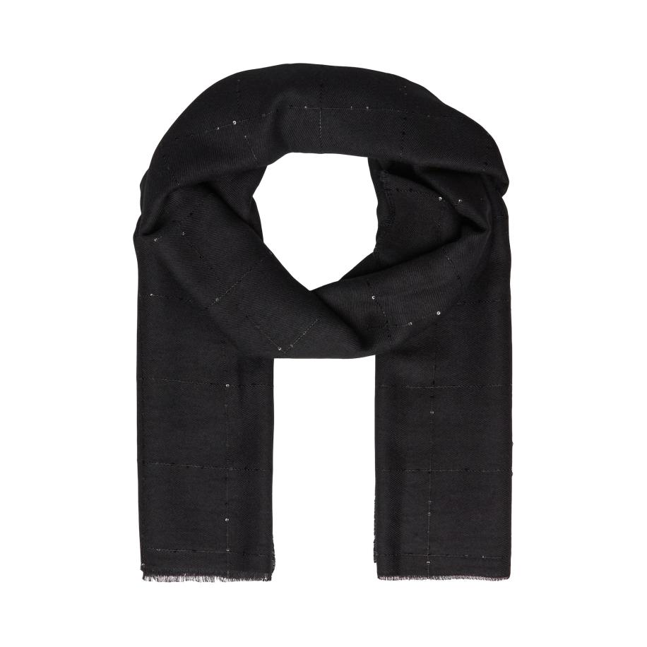 s.Oliver Sjaal zwart Zwart