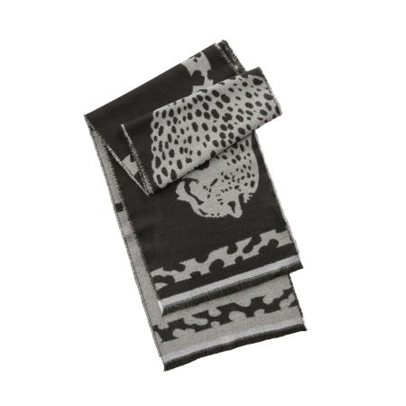 CODELLO Sjaal grijs / zwart