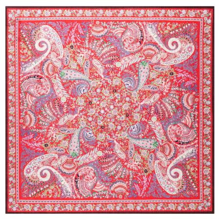 Roeckl Roeckl Doek WOOL FEATHER blauw / lila / donkerroze / wit