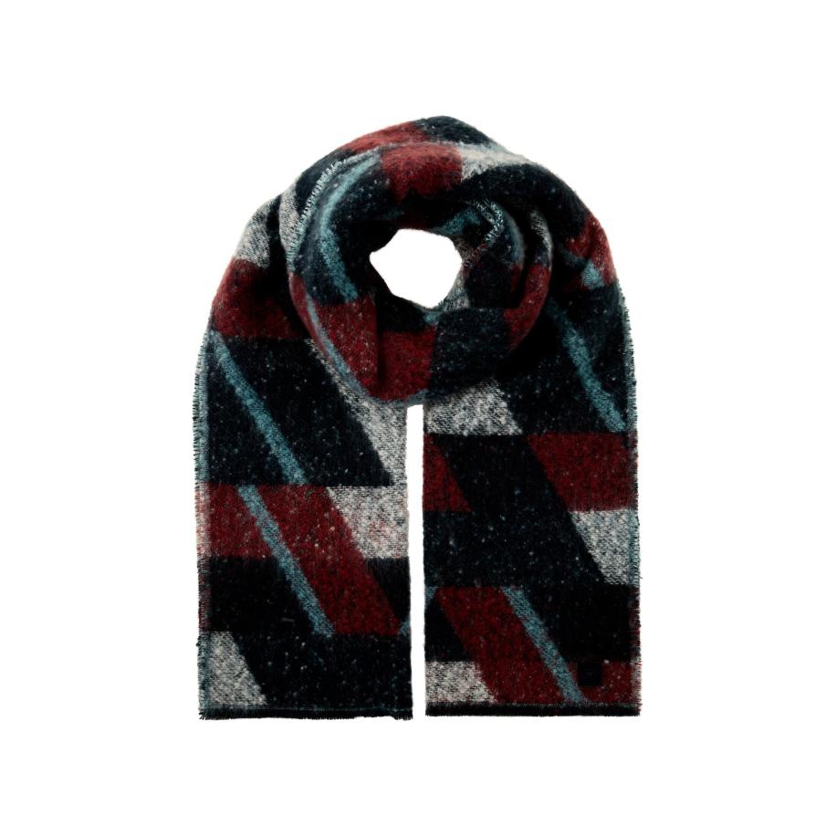 Tom Tailor TOM TAILOR Sjaal navy / turquoise / bourgogne / wit -