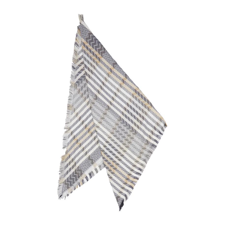 s.Oliver Sjaal camel / lichtgrijs / donkergrijs / wit Bruin