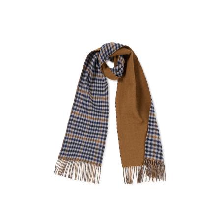 CASH-MERE.CH CASH-MERE.CH Sjaal camel / lichtbeige / navy
