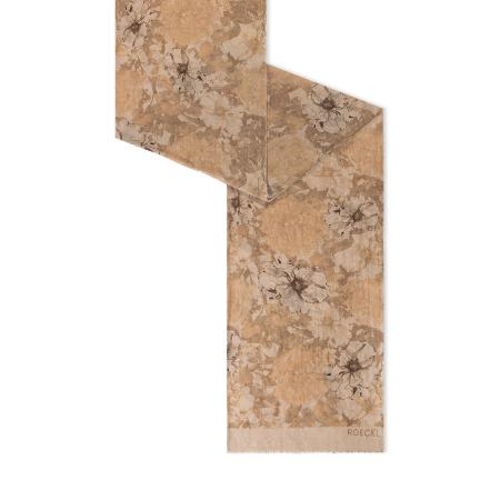 Roeckl Sjaal Flower Wind beige / lichtbeige