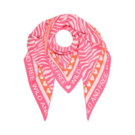 zwillingsherz Zwillingsherz Doek Zebra Love honing / donkerroze / wit