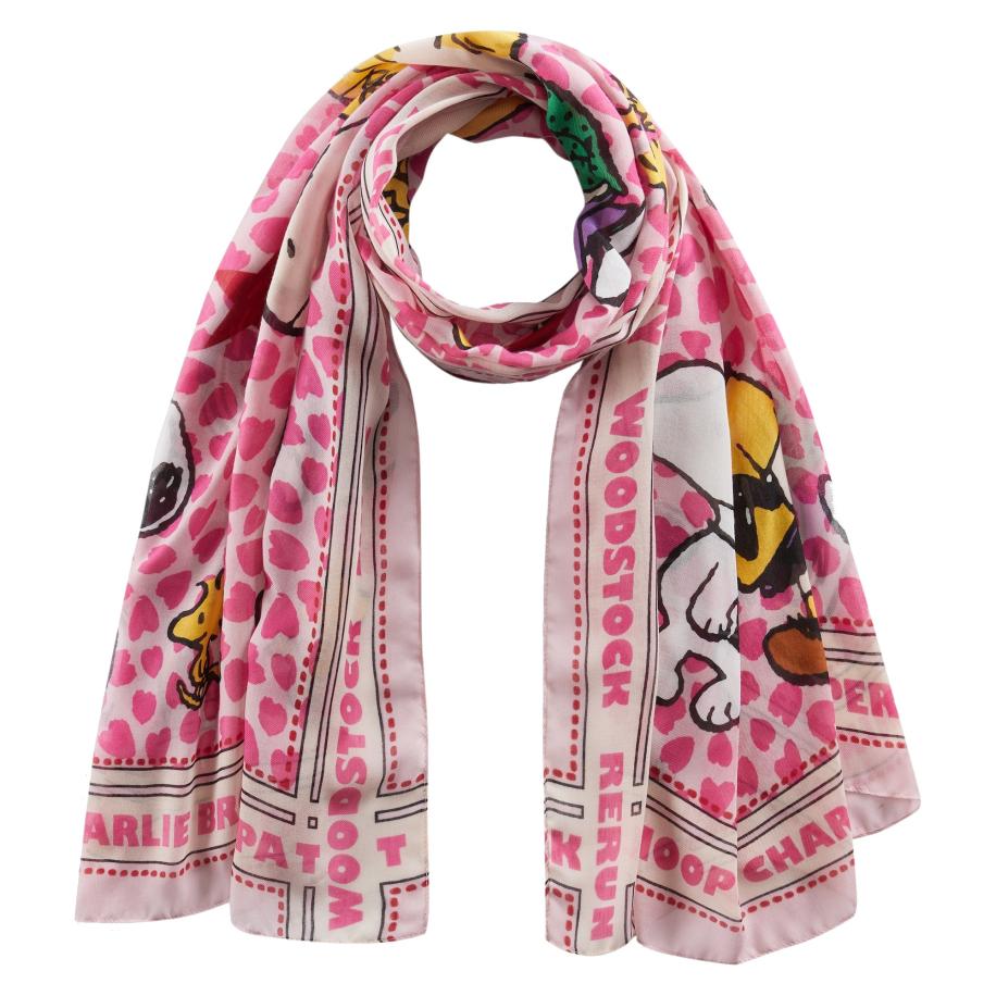 CODELLO Sjaal Peanuts beige / pink / zwart / wit Roze