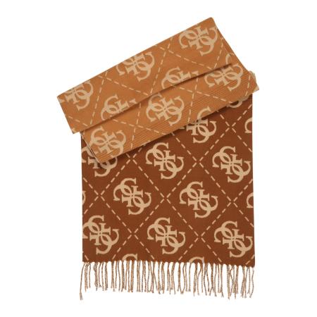 Guess GUESS Sjaal SCARF JACQUARD 40X180 bruin / lichtbruin