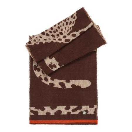 CODELLO Sjaal beige / chocoladebruin