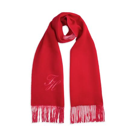 TOMMY HILFIGER Sjaal rood / wolwit