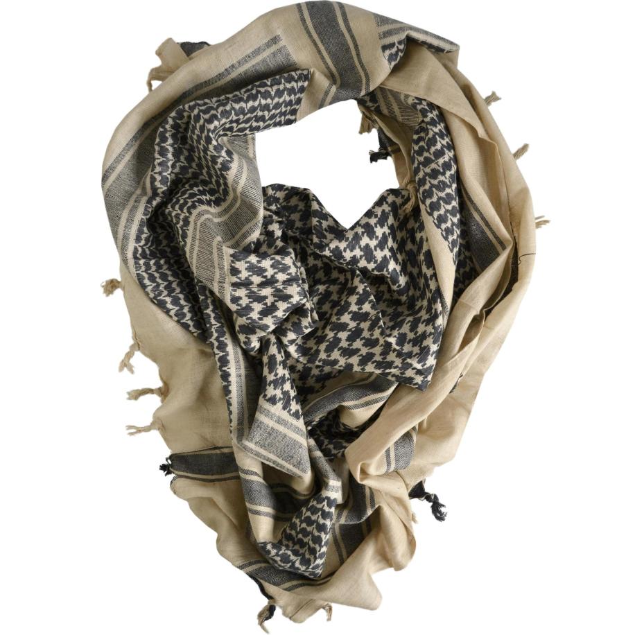 normani Doek sand / zwart Bruin