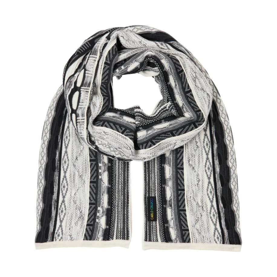 carlo colucci Carlo Colucci Sjaal Carsaniga zwart / wit -