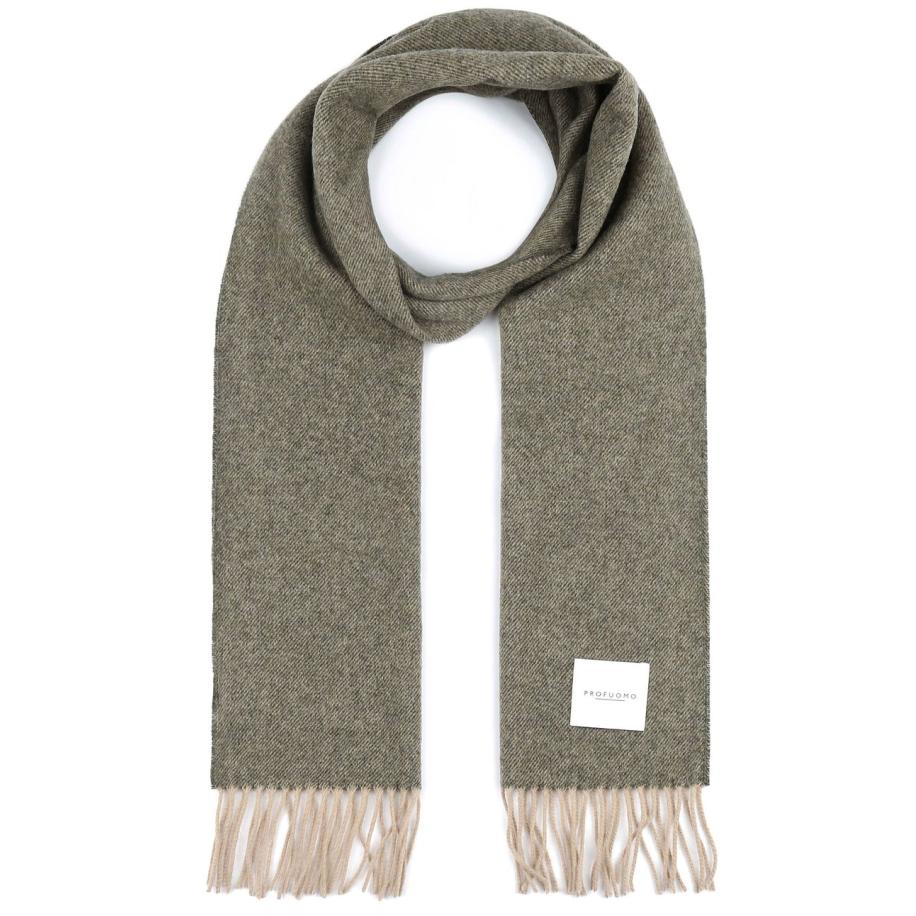 Profuomo Sjaal Lamswol Groen - Groen
