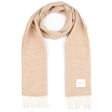 Profuomo Sjaal Lamswol Lichtbeige -
