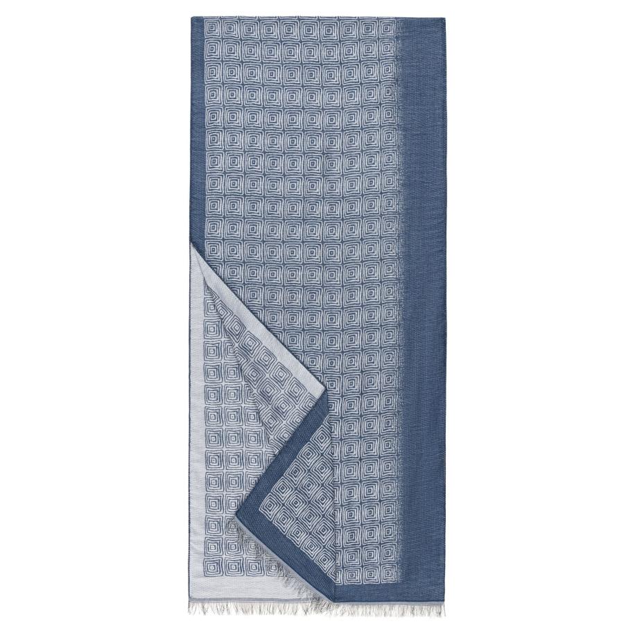 Roeckl Sjaal LIGHT PATTERN marine / wit Blauw