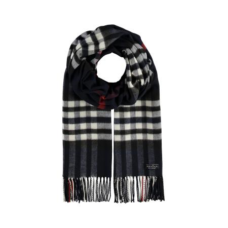 FRAAS Sjaal marine / rood / wit