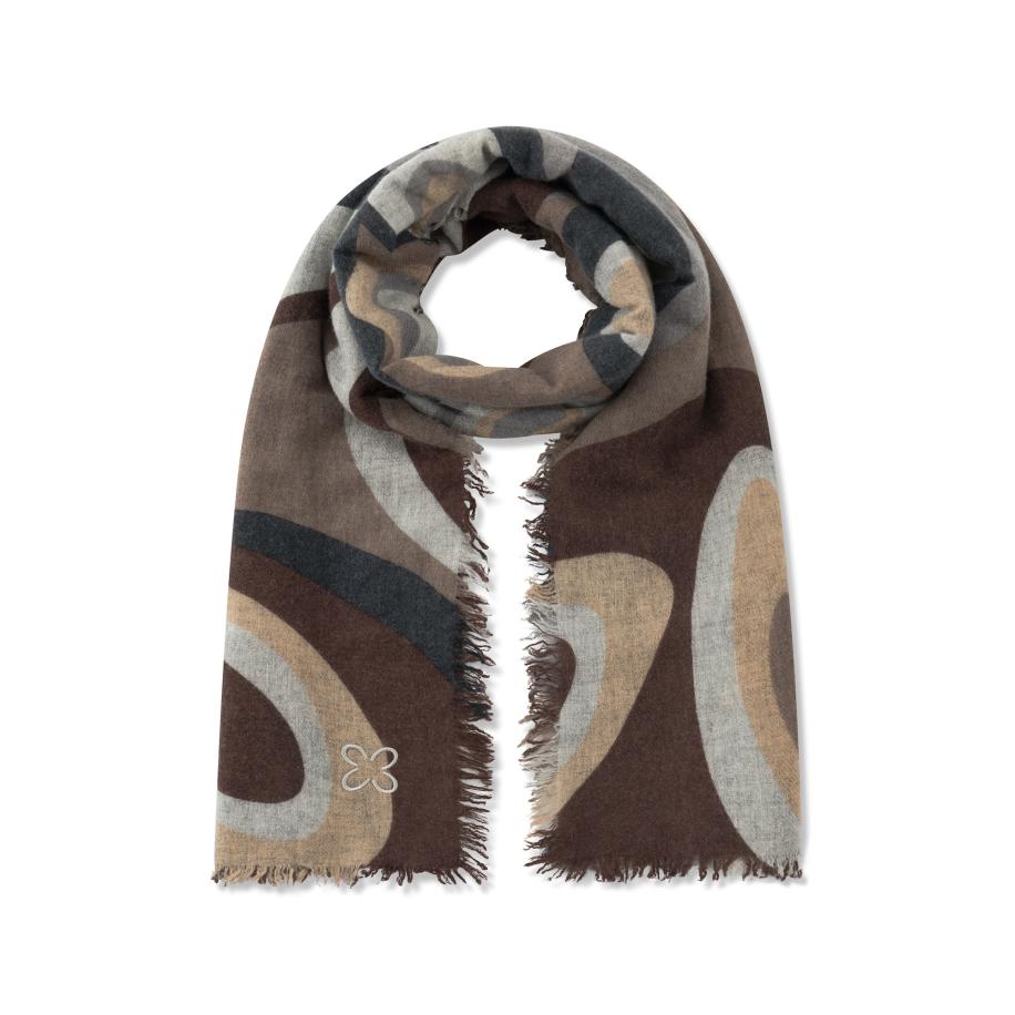 CODELLO Sjaal beige / bruin / grijs Grijs