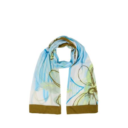 Tom Tailor TOM TAILOR DENIM Sjaal azuur / lichtblauw / olijfgroen / offwhite