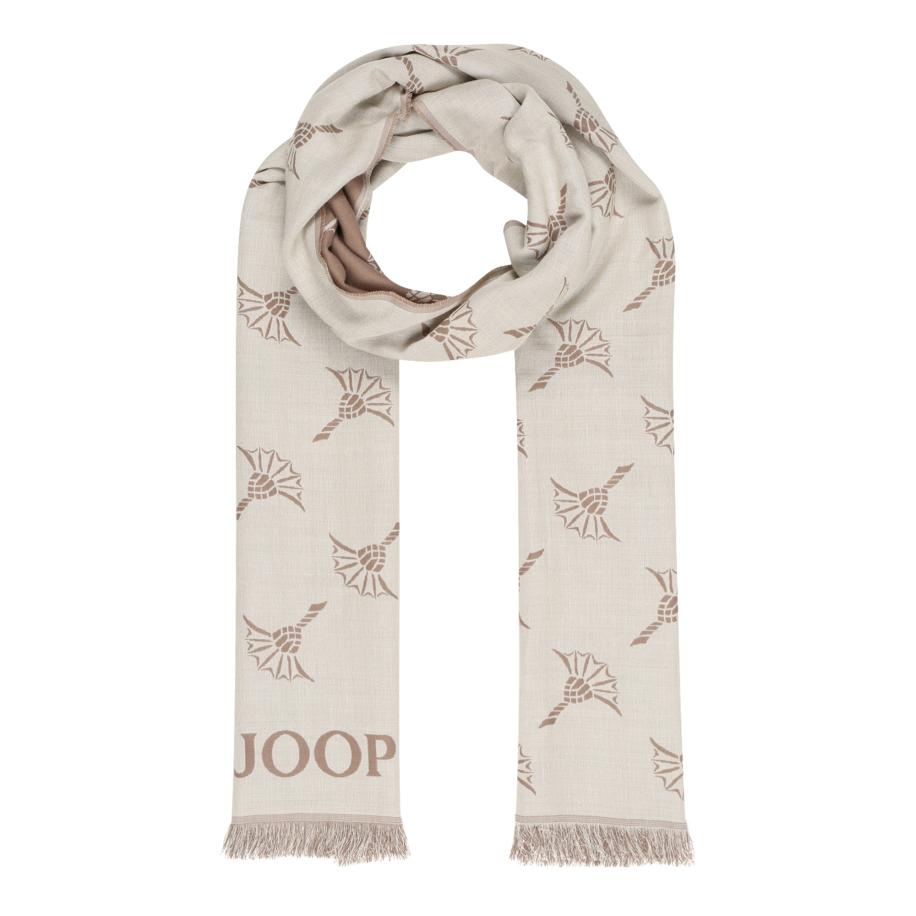 JOOP! JOOP! Sjaal Feris crème / lichtbruin -
