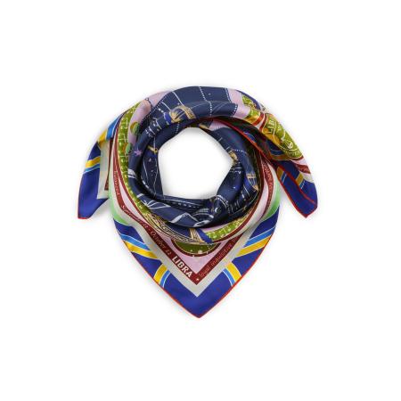 CODELLO Doek Sternzeichen Waage donkerblauw / geel / rosa / wit