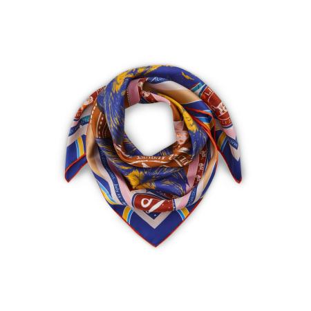 CODELLO Doek Sternzeichen Löwe navy / lichtbruin / geel