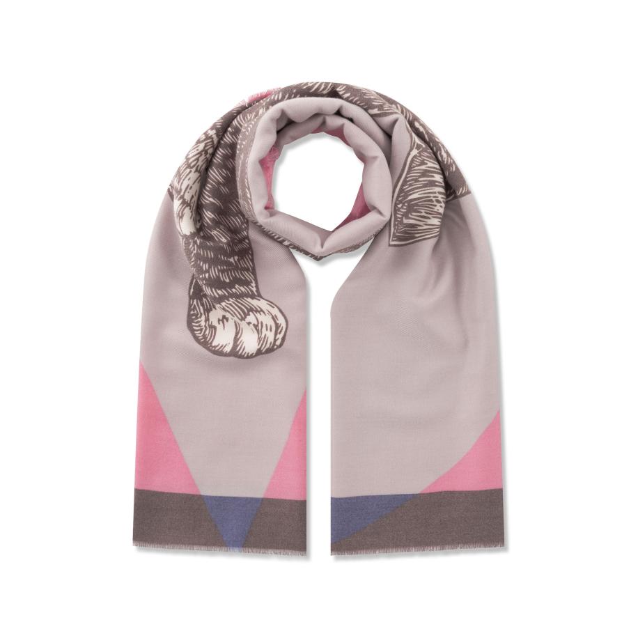 CODELLO Sjaal bruin / lila / pink Roze