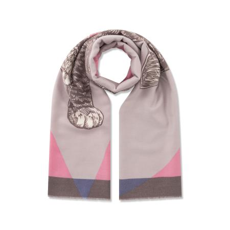 CODELLO Sjaal bruin / lila / pink