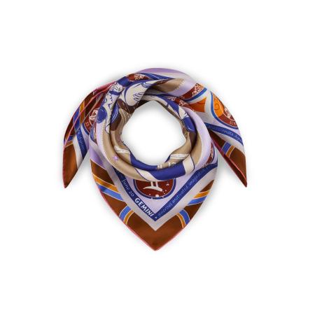 CODELLO Doek Sternzeichen Zwillinge donkerbeige / blauw / bruin / sering