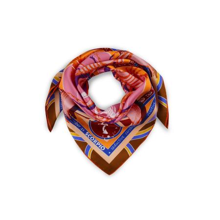 CODELLO Doek Sternzeichen Skorpion blauw / kreeft / rosa / offwhite