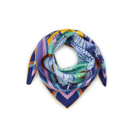 CODELLO Doek Sternzeichen Fische turquoise / pastelblauw / donkerblauw / goudgeel