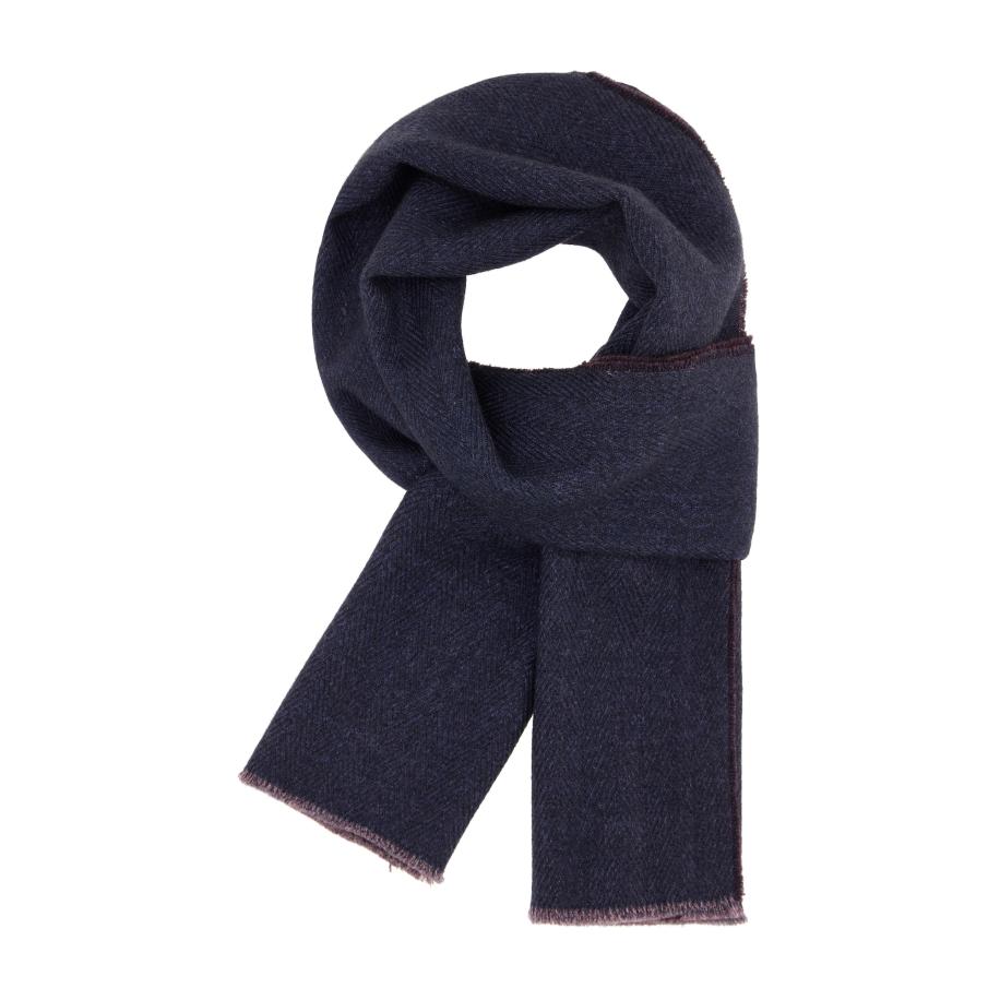 Boggi Milano Sjaal navy / donkerrood Blauw