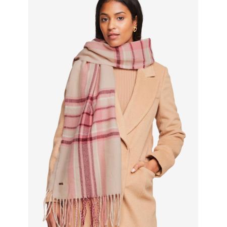 Lipsy Sjaal rosa / poederroze / bourgogne / wit