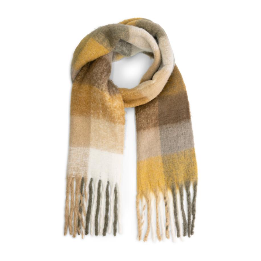 MGO MGO Sjaal Ruby camel / bruin / wit -