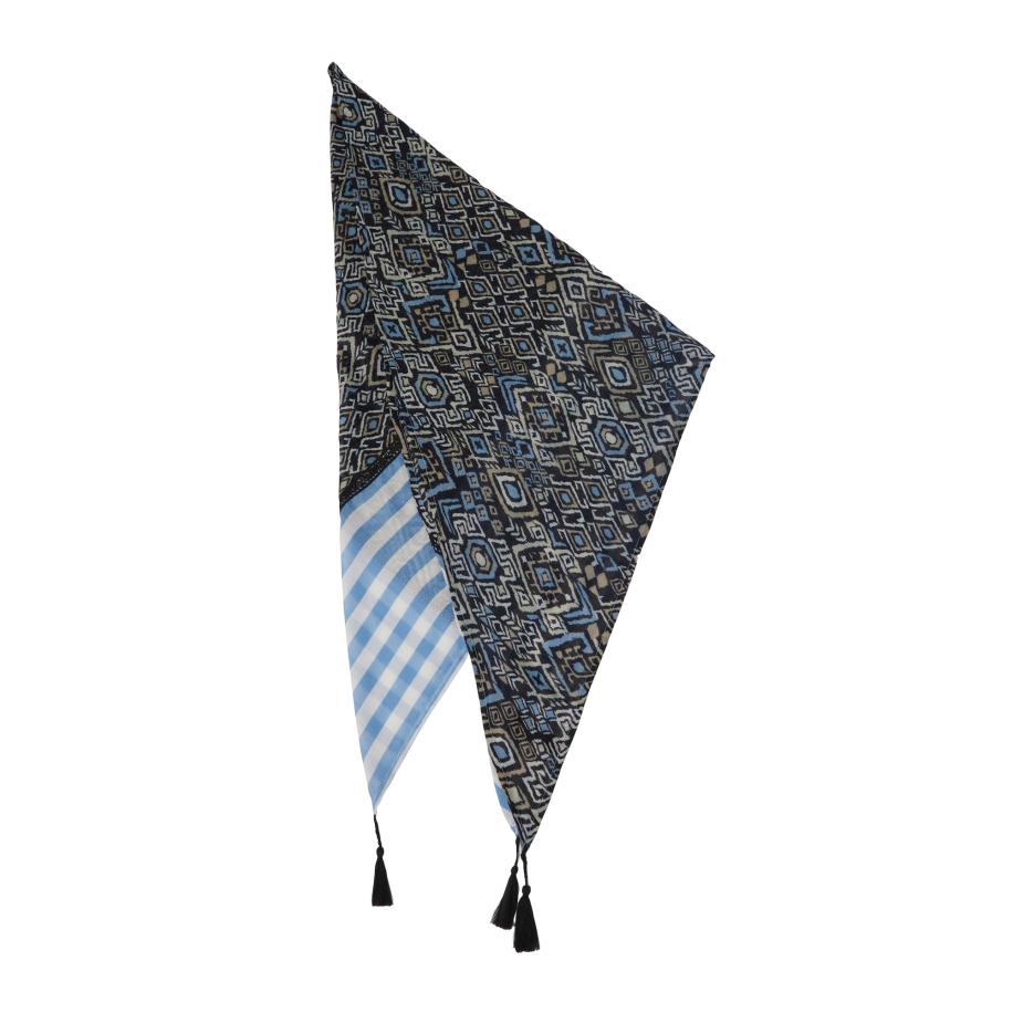 s.Oliver Doek beige / lichtblauw / zwart / offwhite Blauw