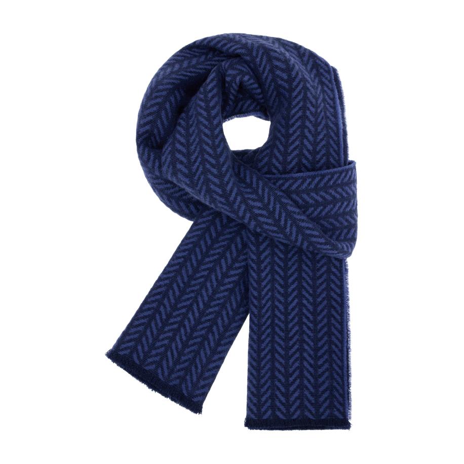 Boggi Milano Sjaal blauw / navy Blauw