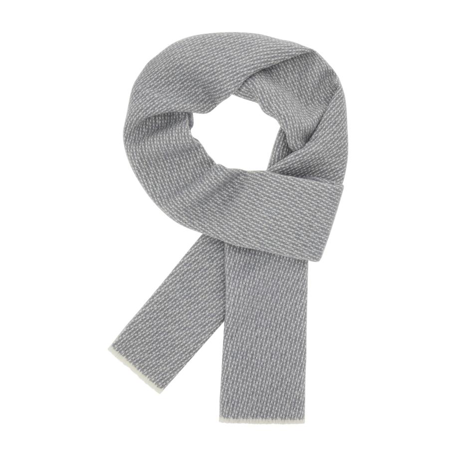 Boggi Milano Sjaal grijs / wolwit Grijs