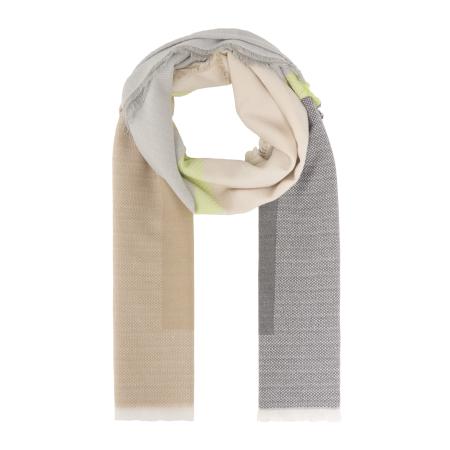 s.Oliver Sjaal beige / grijs / lichtgroen