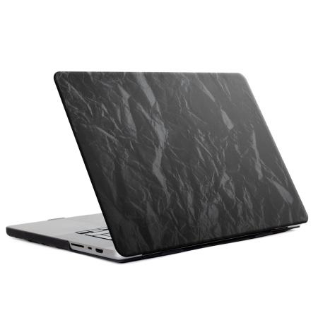 Selencia Fluwelen Cover voor de Apple MacBook Air 15 inch (2023 / 2024 M3 chip / 2025 M4 chip) - Zwart