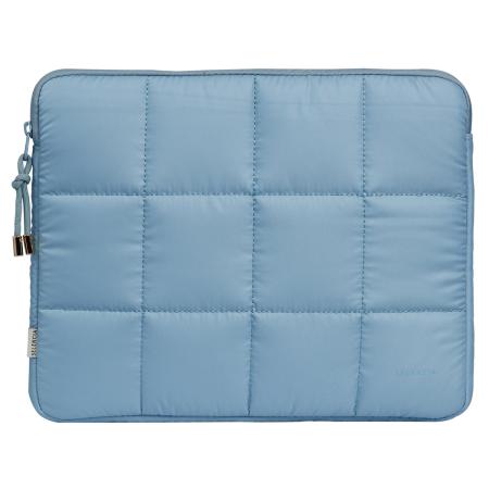 Selencia Puffy Laptop hoes 13-14 inch - Laptopsleeve - Slate Blue